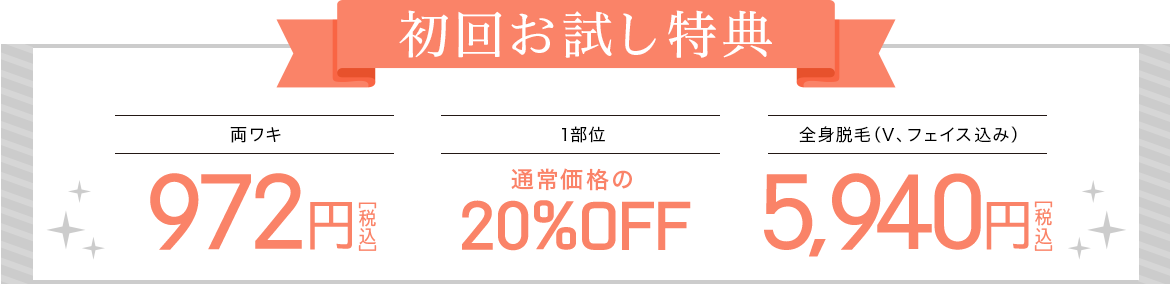 初回お試し価格